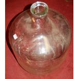 A large glass carboy