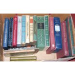 A box of assorted mainly folio volumes