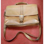 A gentleman's Hidesign brown leather satchel