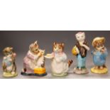 Five various Beswick Beatrix Potter figures, to include Tom Kitten and Butterfly, Susan, Ribby, Miss