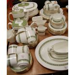 A large quantity of Royal Doulton Rondela pattern fine bone table china, to include; teapot,