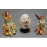 A large quantity of boxed Flower Fairies collectable figurines by Danbury Mint, to include