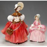 A Royal Doulton figure of Bo-Peep, HN1811 and one other HN2117 (2)