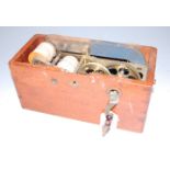 An early 20th century mahogany cased Magneto electric shock machine