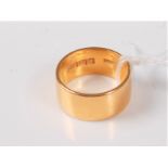 A 22ct gold wedding band, London 1958, size M-N, (9.9g)