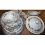 A Royal Doulton coffee/dinner service in the Larchmont pattern