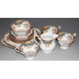 A Shelley part tea service in the Sheraton pattern, No.2272