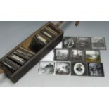 A collection of assorted Victorian and later magic lantern slides, to include Illustrated London