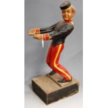 A novelty resin dumb waiter in the form of a bellboy, height 62cm