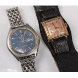 A gentleman's Tissot Seastar steel cased automatic wristwatch and a gentleman's Bulova