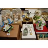 Seven various boxed Fairy related collectables, to include a Past Times musical water globe