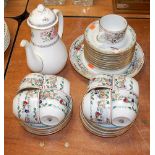 A Royal Worcester Christmas pattern part tea set; together with one other non-matching Worcester