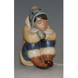 A Lladro stoneware figure of an Inuit girl, with box, h.17cm