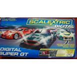 A Scalextric Digital Super GT starter set in the original box