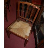 A collection of six various 19th century provincial dining chairs