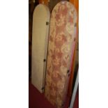 A contemporary Multiyork floral clad three panelled room divider, together with one other similar (