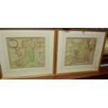 A set of three late 18th century French county maps by Brion being of England, Ireland and Scotland,