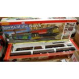 Two boxed Hornby 00 gauge train sets to include Spirits of the North and the Duchess Mail Train set,