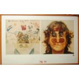 John Lennon - Walls & Bridges, lithograph poster, limited edition No. 1912/2500, dated 1995,