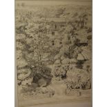 Jo Salter - country house study, pencil, 46x34cm