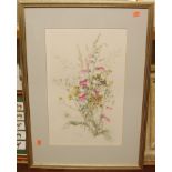Assorted pictures and prints to include botanical watercolours