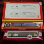 Three boxed diesel and steam outline Hornby and Dapol 00 gauge locomotives and accessories to