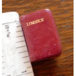 Miniature book, Addresses of Abraham Lincoln, Kingsport Press, Kingsport 1929, 21mm x 15mm