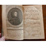 BOURIGNON, Mrs Antonia, A Warning Against the Quakers, London 1708, 8vo contemporary calf, frontis