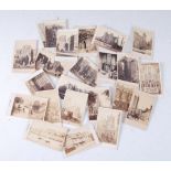 Twenty-three carte de visite photographs or architectural scenes , circa 1860s, comprising; thirteen