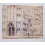 Four albumen prints from glass plate negatives of Ely Cathedral from the Series of Architectural