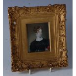 Early 19th century English school - Half-length portrait of AnneCole, daughter of Joseph king and