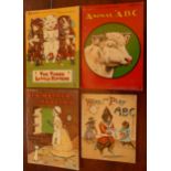 Collection of 14 books for smaller children, all on cotton cloth, circa 1900, including; 3x Dean's
