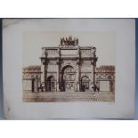 Édouard-Denis Baldus (1813-1889) – Arc de Triumphe, Place du Carousel, Paris, circa 1855, albumen