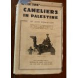 ROBERTSON, John, With the Cameliers in Palestine , New Zealand 1938, 1st edition, 8vo dustwrapper,