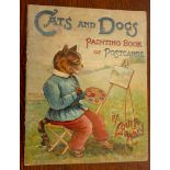 WAIN, Louis, Cats and Dogs Painting Book of Postcards, Father Tuck's Little Artist Series, London