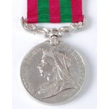An India medal (1895-1902), naming erased.