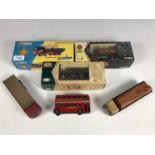 Three boxed Corgi die cast models including a Gwynne Bowen ERF V8 Wheel Dropside lorry with reels, a