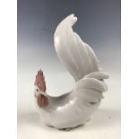 A Lladro rooster figurine sculptured by Antonio Ruiz, retired 1981