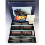 A Hornby clockwork O gauge No.4 Passenger Train Set having 2270 LMS 0-4-0 locomotive and tender in