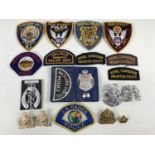 A quantity of Canadian and US police badges