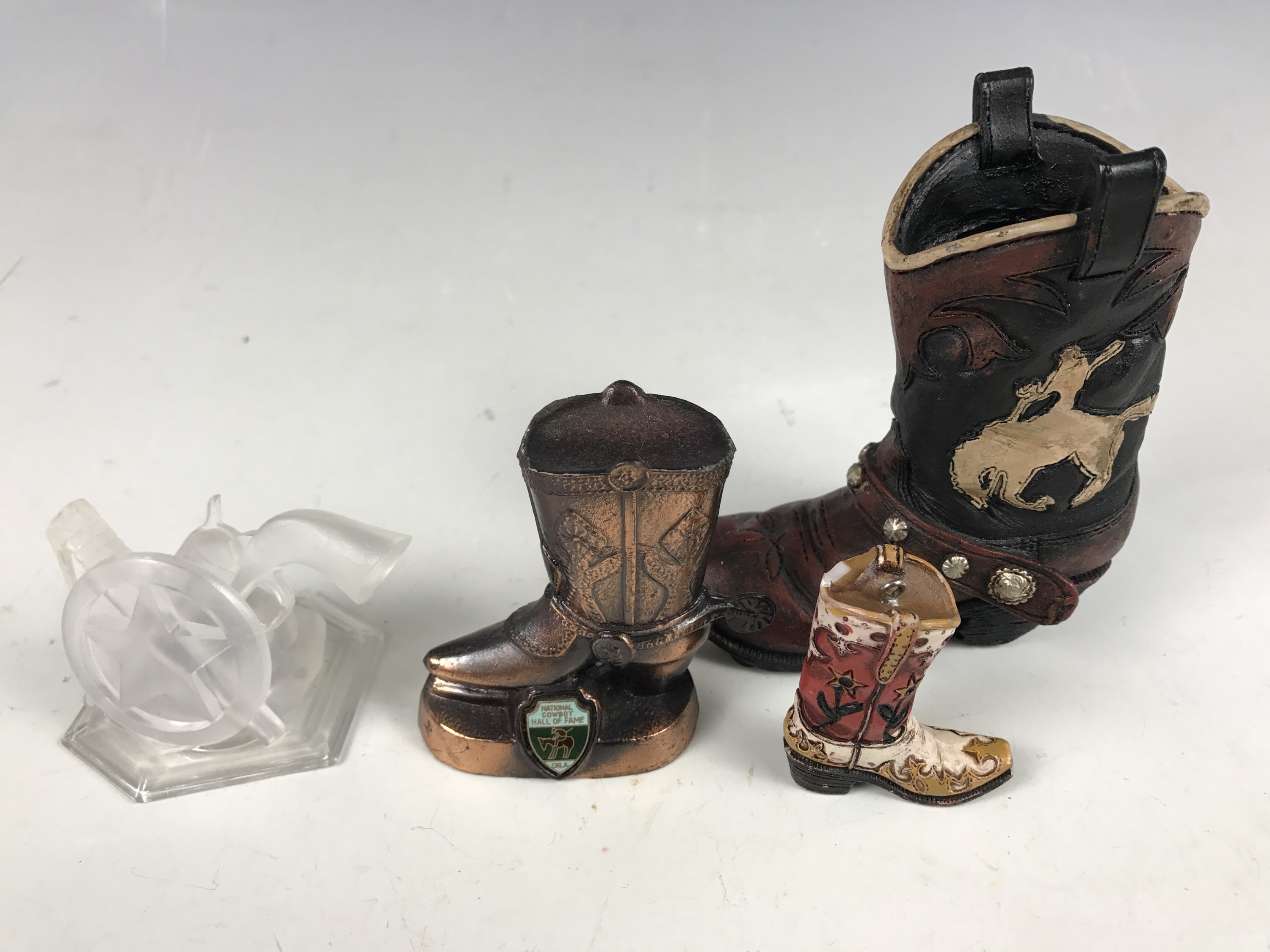 A quantity of Disney and other small novelty cowboy themed ornaments