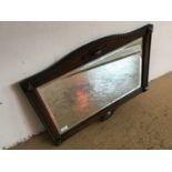 A George V oak wall mirror, 73 x 57 cm