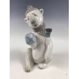 A Lladro 'Painful Bear' figurine from the Painful Animals series by Juan Huerte, retired 1981