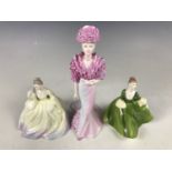 Three Coalport figurines including MaryI, Sophie and Night at the Opera from the David Shilling