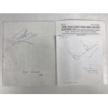 Motorsport autographs - signatures of Derek Bell and Ron Haslam