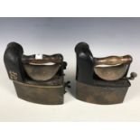 Two Victorian charcoal irons