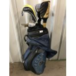 A Nike golf bag with clubs