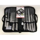 An AMC ten-piece knife set