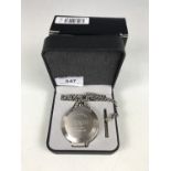 A boxed Zippo chronograph pocket watch