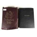 A family Bible and a specimen Bible